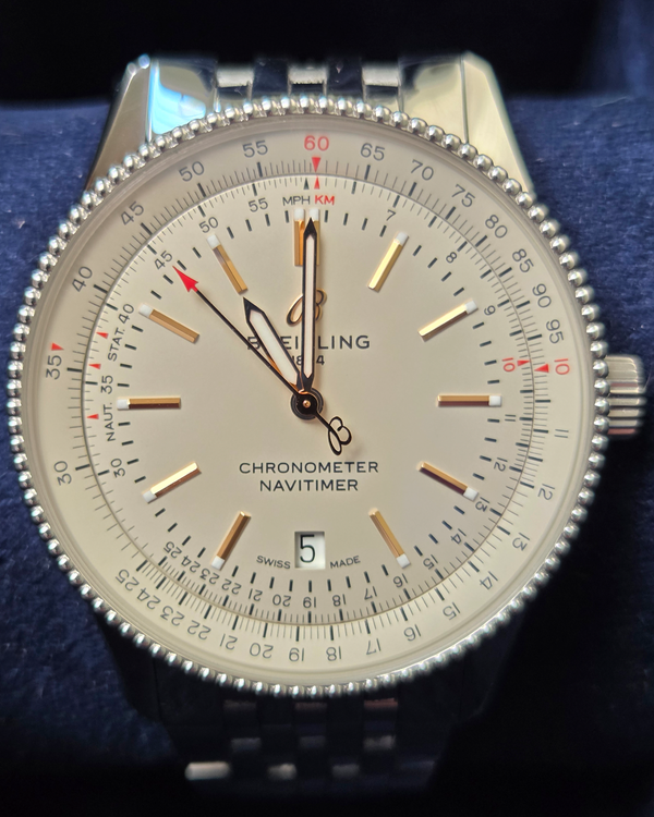 2020 Breitling Navitimer 41MM Silver Dial Steel Bracelet (A17326)