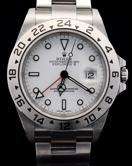 2002 Rolex Explorer II "Polar" 40MM White Dial Oyster Bracelet (16570)