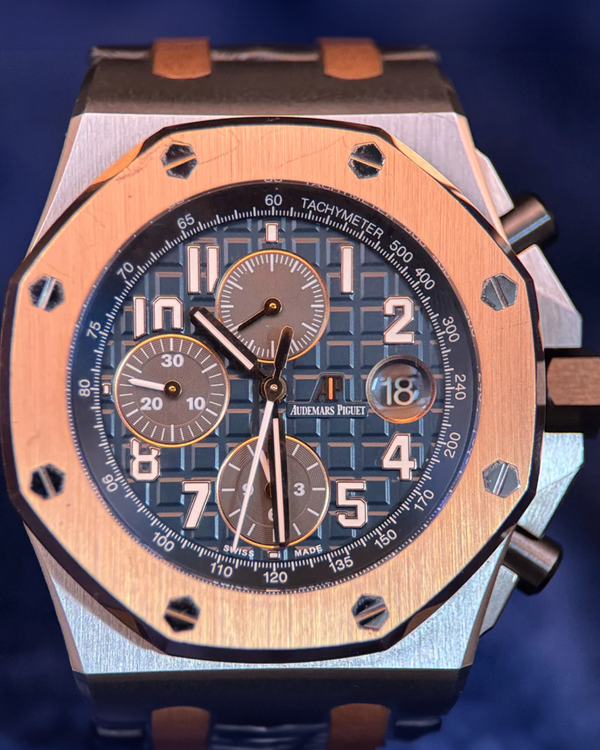 2016 Audemars Piguet Royal Oak Offshore "Bucherer" L.E. 42MM Blue Dial Leather Strap (26471SR.OO.D101CR.01)