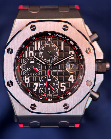 2015 Audemars Piguet Royal Oak Offshore "Vampire" 42MM Black Dial Rubber Strap (26470ST.OO.A101CR.01)