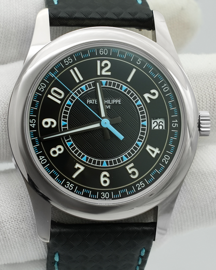 2024 Patek Philippe Calatrava 40MM Black Dial Leather Strap (6007G-011)