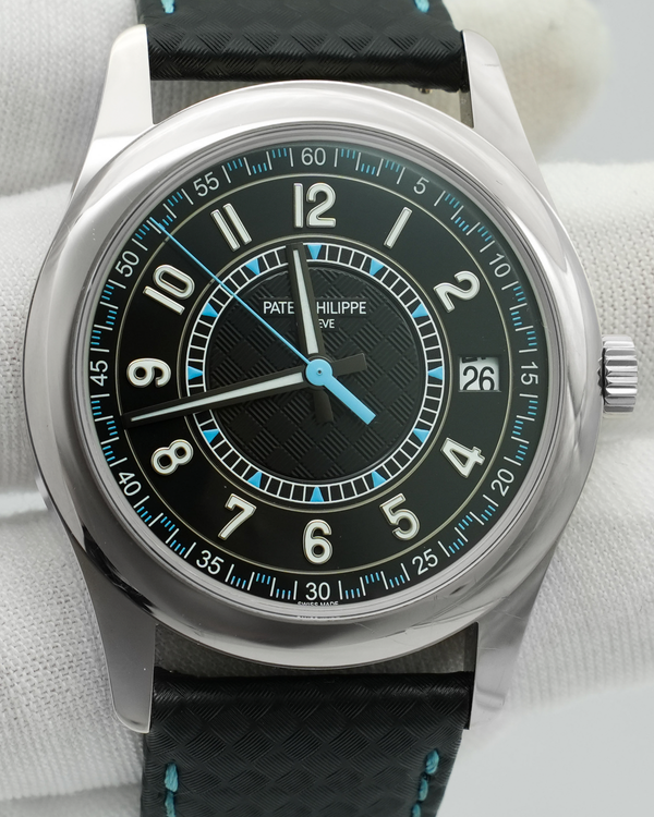 2024 Patek Philippe Calatrava 40MM Black Dial Leather Strap (6007G-011)