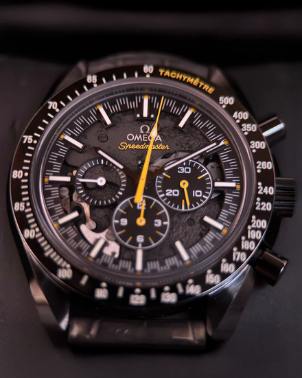 2019 Omega Speedmaster Dark Side Of The Moon "Apollo 8" 44.25MM Skeleton Dial Leather Strap (311.92.44.30.01.001)