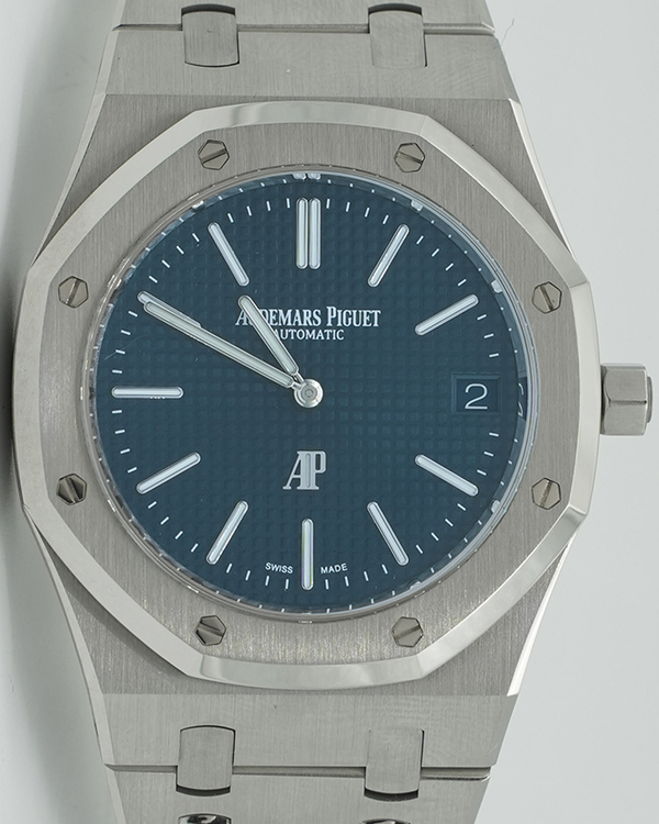Audemars Piguet Royal Oak "Jumbo" Extra-Thin 39MM Blue Dial Steel Bracelet (16202ST.OO.1240ST.02)