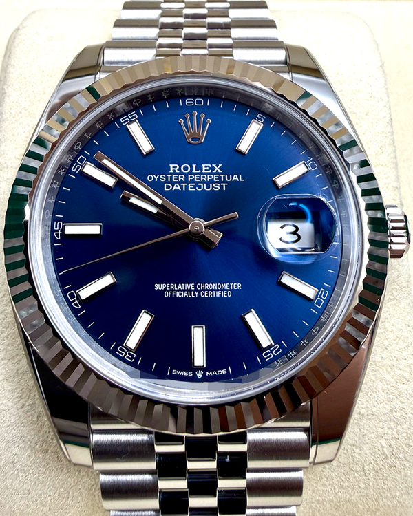 2025 Rolex Datejust 41MM Blue Dial Jubilee Bracelet (126334)