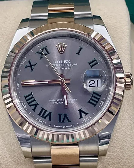 2022 Rolex Datejust "Wimbledon" 41MM Slate Dial Two-Tone Oyster Bracelet (126331)