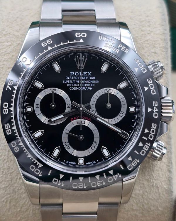 2023 Rolex Cosmograph Daytona 40MM Black Dial Oyster Bracelet (116500LN)