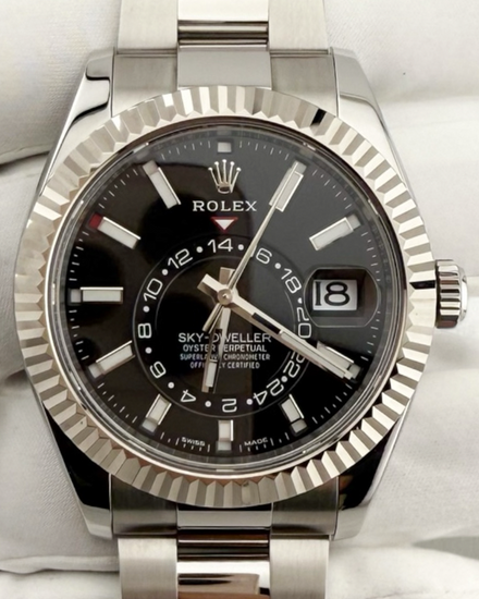 2023 Rolex Sky-Dweller 42MM Black Dial Oyster Bracelet (326934)
