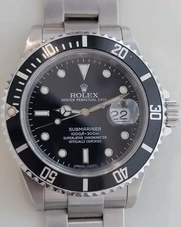Rolex Submariner Date 40MM Black Dial Oyster Bracelet (16610T)