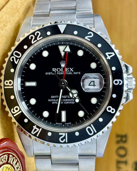 Rolex GMT-Master II 40MM Black Dial Oyster Bracelet (16710)