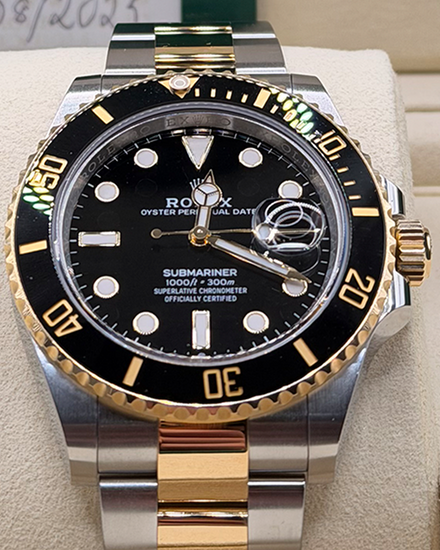 2025 Rolex Submariner Date 41MM Black Dial Two-Tone Oyster Bracelet (126613LN)