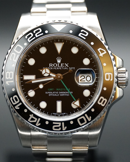 2011 Rolex GMT-Master II 40MM Black Dial Oyster Bracelet (116710LN)