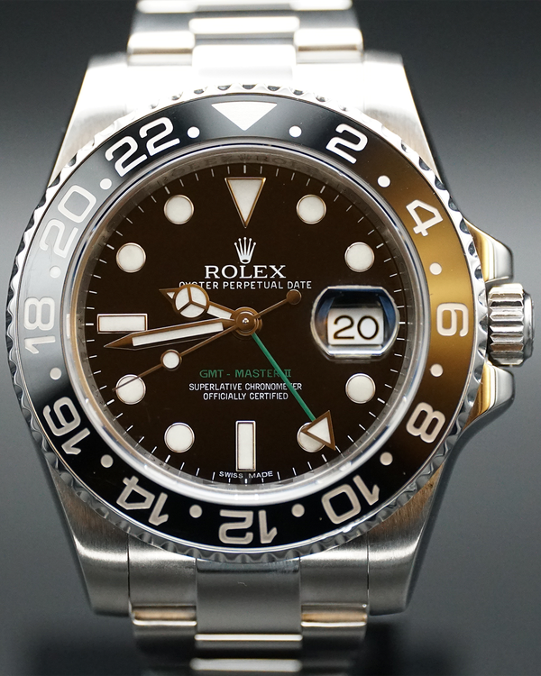 2011 Rolex GMT-Master II 40MM Black Dial Oyster Bracelet (116710LN)