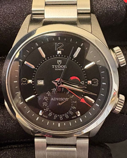 2018 Tudor Heritage Chrono Advisor 42MM Black Dial Steel Bracelet (79620TN)