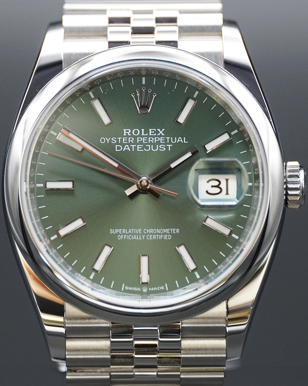 2025 Rolex Datejust 36MM Green Dial Jubilee Bracelet (126200)