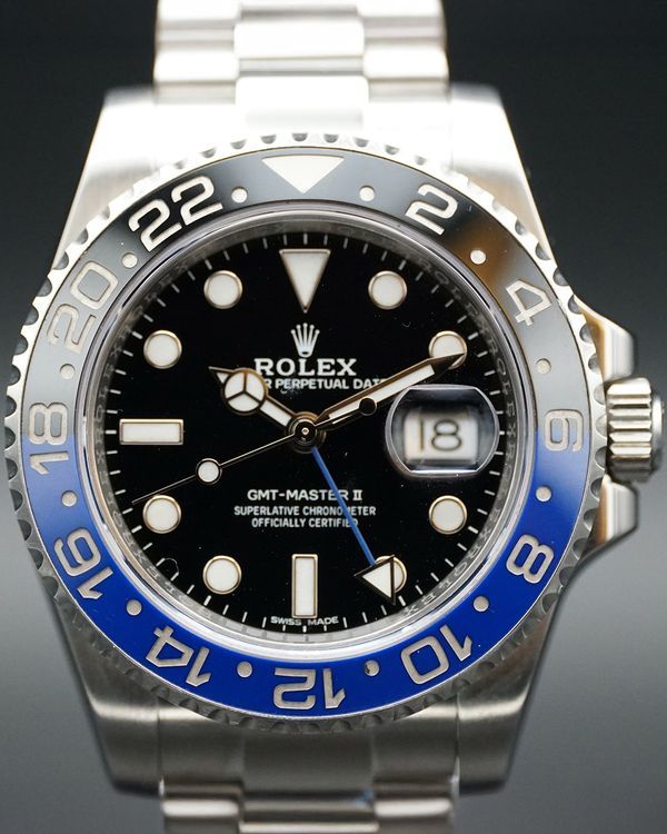 2018 Rolex GMT-Master II "Batman" 40MM Black Dial Oyster Bracelet (116710BLNR)