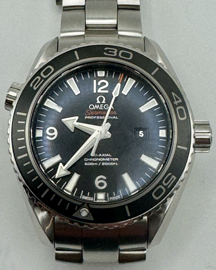 No Reserve - Omega Seamaster Planet Ocean 600M 37.5MM Black Dial Steel Bracelet (232.30.38.20.01.001)