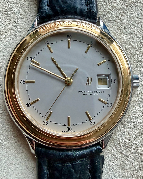 Audemars Piguet Vintage Huiteme 40MM Silver Dial Leather Strap (12 988 5801)