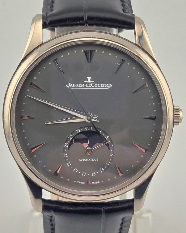 2019 Jaeger-LeCoultre Master Ultra Thin Moon 39MM Grey Dial Leather Strap (Q1363540)