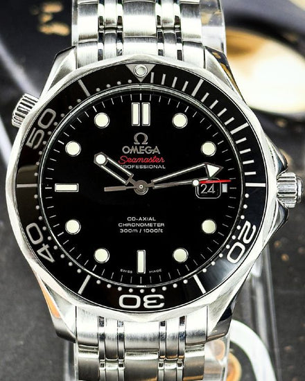 No Reserve - 2016 Omega Seamaster Diver 300M 41MM Black Dial Steel Bracelet (212.30.41.20.01.003)