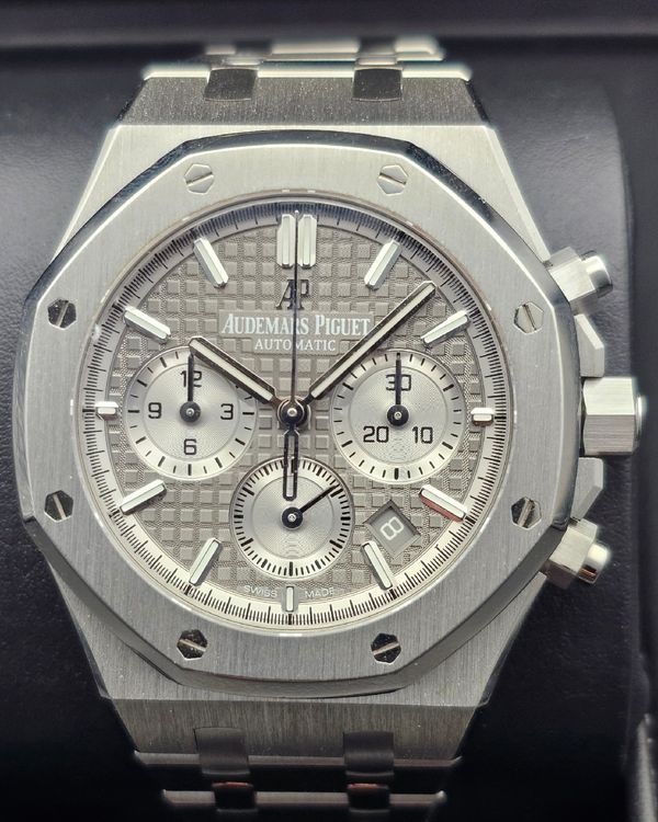 2021 Audemars Piguet Royal Oak Chronograph 38MM Grey Dial Steel Bracelet (26315ST.OO.1256ST.02)