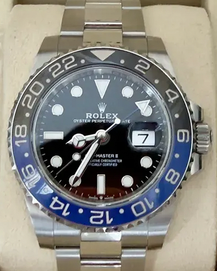 2025 Rolex GMT-Master II "Batman" 40MM Black Dial Oyster Bracelet (126710BLNR)