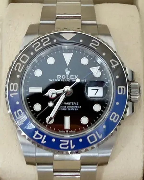 2025 Rolex GMT-Master II "Batman" 40MM Black Dial Oyster Bracelet (126710BLNR)