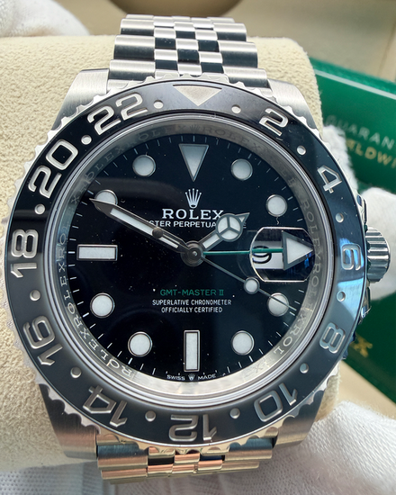 2025 Rolex GMT-Master II "Bruce Wayne" 40MM Black Dial Jubilee Bracelet (126710GRNR)