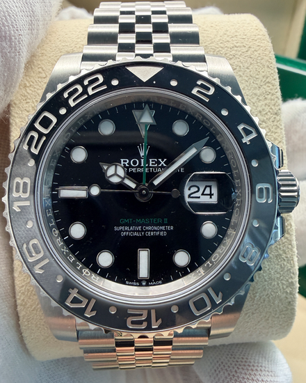 2025 Rolex GMT-Master II "Bruce Wayne" 40MM Black Dial Jubilee Bracelet (126710GRNR)