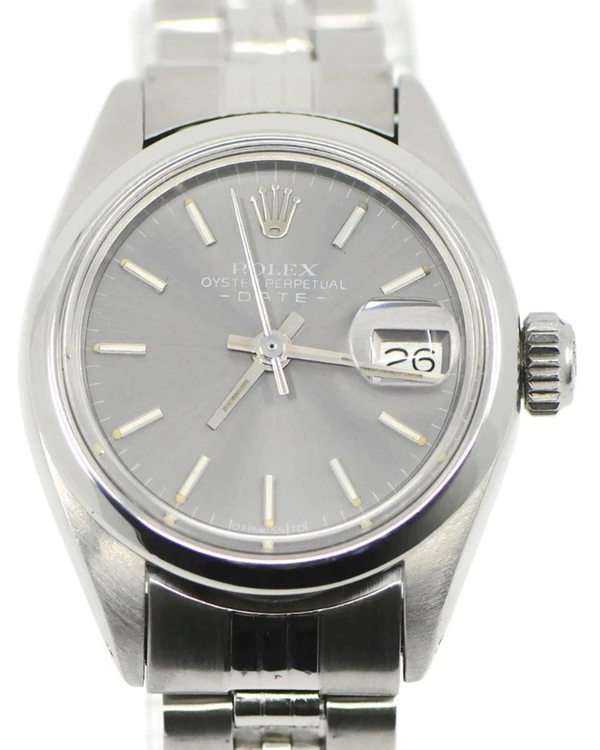 Rolex Oyster Perpetual Lady Date 26MM Grey Dial Jubilee Bracelet (6916)