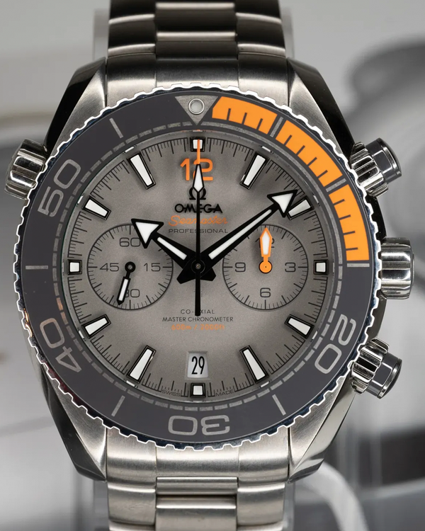 Omega Seamaster Planet Ocean 600M 45.5MM Grey Dial Titanium Bracelet (215.90.46.51.99.001)