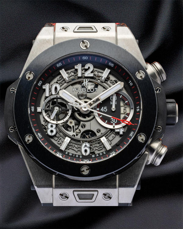Hublot Big Bang Unico Chronograph 44MM Skeleton Dial Leather Strap (411.NM.1170.RX)