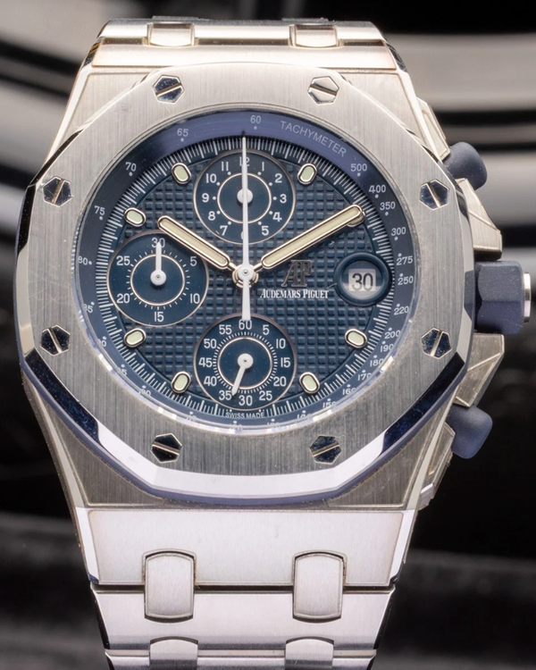 2021 Audemars Piguet Royal Oak Offshore Chronograph 42MM Blue Dial Steel Bracelet (26238ST)