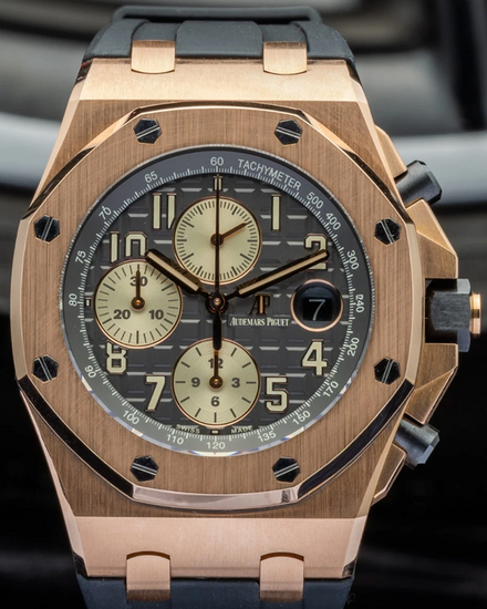 2018 Audemars Piguet Royal Oak Offshore "Half-brick" 42MM Grey Dial Rubber Strap (26470OR)