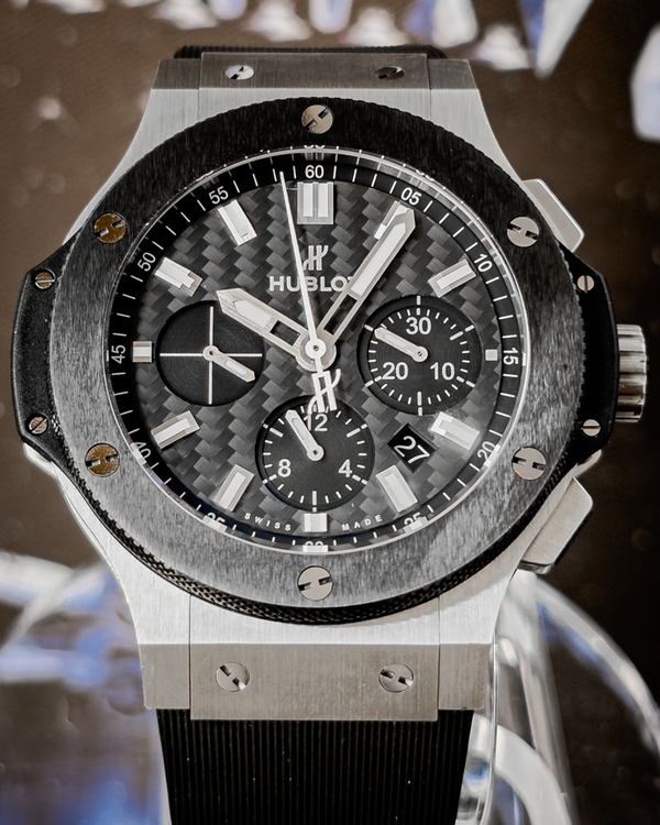 Hublot Big Bang 44MM Carbon Fiber Dial Rubber Strap (301.SM.1770.RX)