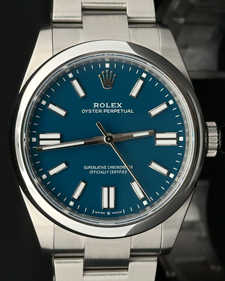 2025 Rolex Oyster Perpetual 41MM Blue Dial Oyster Bracelet (134300)