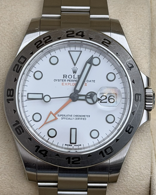 No Reserve - 2019 Rolex Explorer II "Polar" 42MM White Dial Oyster Bracelet (216570)