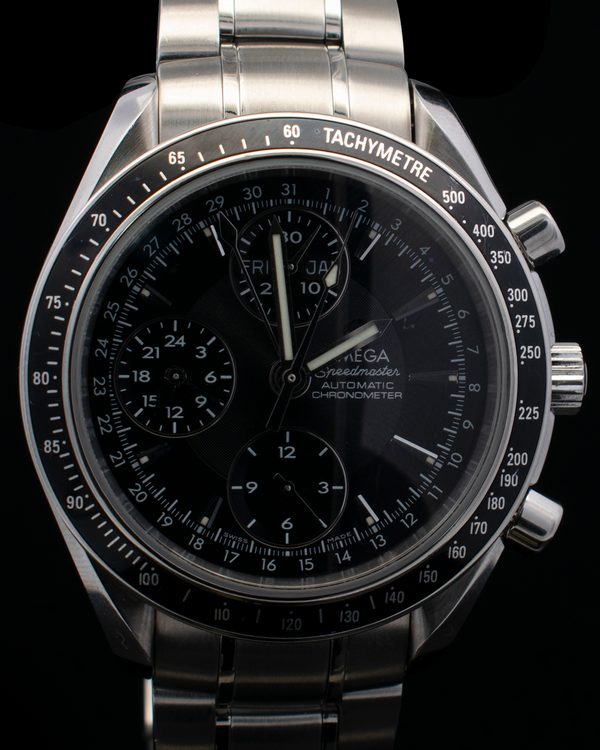 Omega Speedmaster Day-Date 40MM Black Dial Steel Bracelet (3220.50.00)