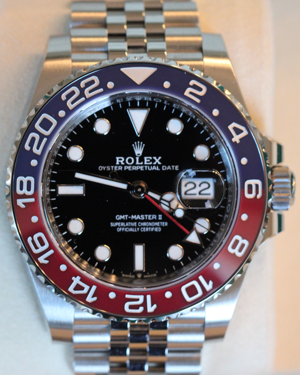 2025 Rolex GMT-Master II "Pepsi" 40MM Black Dial Jubilee Bracelet (126710BLRO)