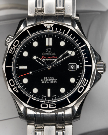 2014 Omega Seamaster Diver 300M 41MM Black Dial Steel Bracelet (212.30.41.20.01.003)