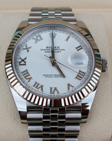 2023 Rolex Datejust 41MM White Dial Jubilee Bracelet (126334)