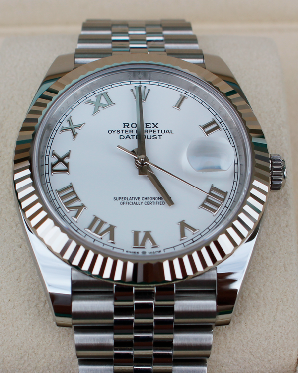 2023 Rolex Datejust 41MM White Dial Jubilee Bracelet (126334)