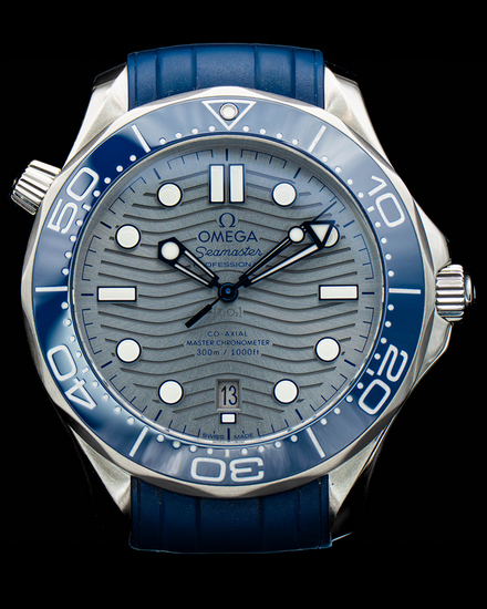 2023 Omega Seamaster Diver 300M 42MM Grey Dial Rubber Strap (210.32.42.20.06.001)