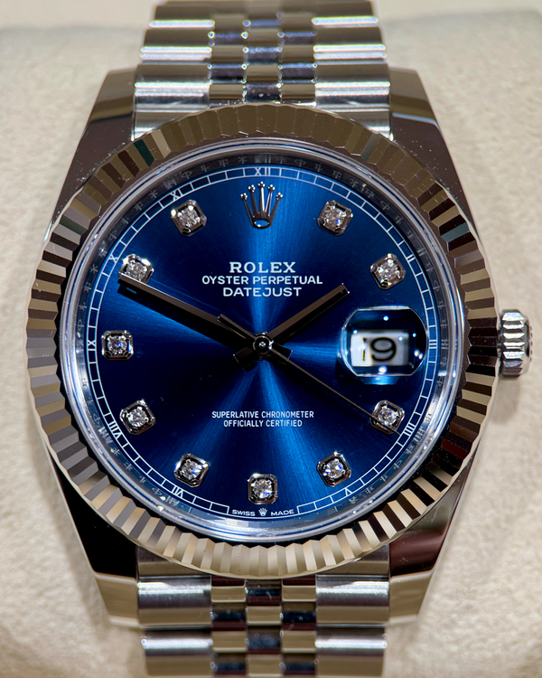 2024 Rolex Datejust 41MM Blue Dial Jubilee Bracelet (126334)
