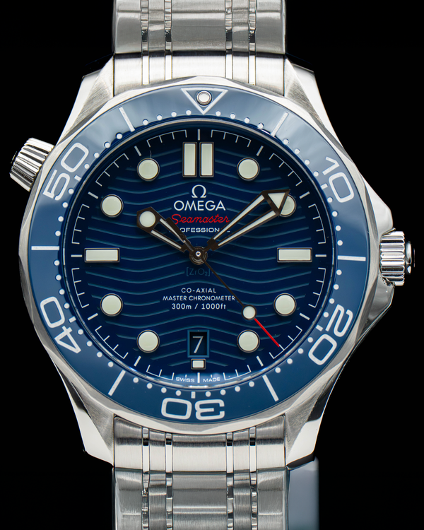 2022 Omega Seamaster Diver 300M 42MM Blue Dial Steel Bracelet (210.30.42.20.03.001)
