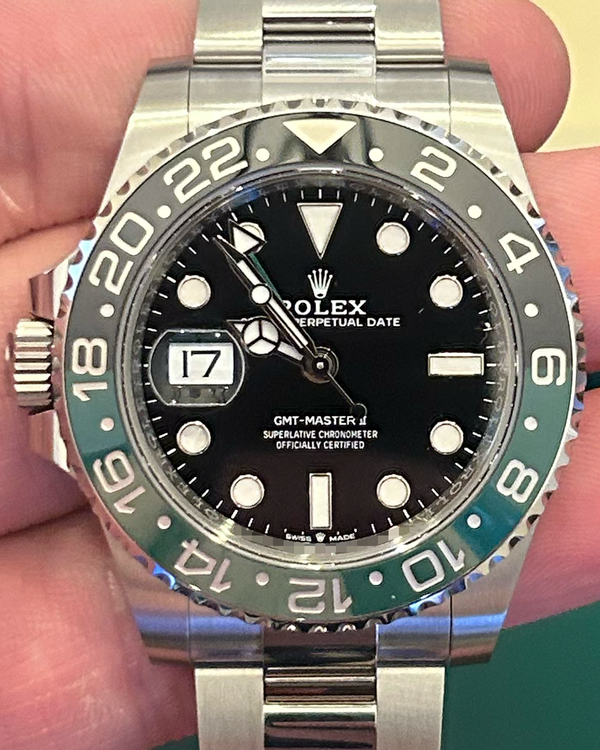 2025 Rolex GMT-Master II "Sprite" 40MM Black Dial Oyster Bracelet (126720VTNR)