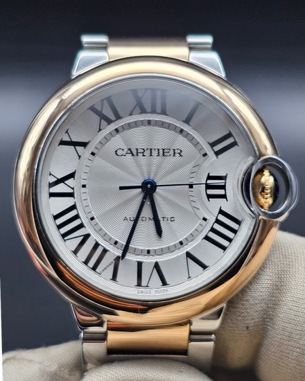 2019 Cartier Ballon Bleu 36MM Silver Dial Two-Tone Bracelet (W2BB0003)