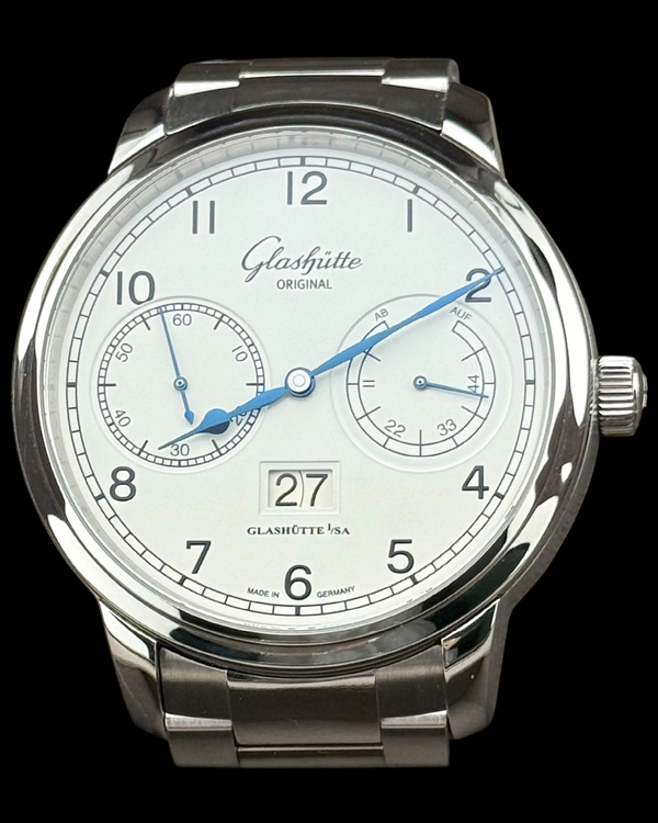 2024 Glashütte Original Senator Observer 44MM Silver Dial Steel Bracelet (100-14-05-02-14)