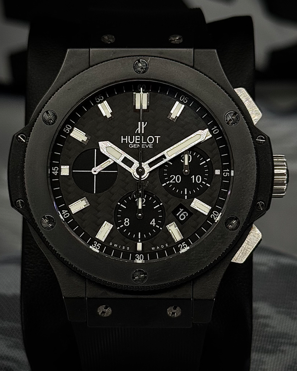 Hublot Big Bang "Black Magic" 44MM Carbon Fiber Dial Rubber Strap (301.CI.1770.GR)