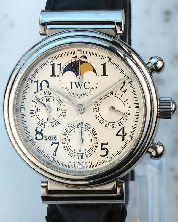 IWC Schaffhausen Da Vinci 41.5MM White Dial Leather Strap (IW375803)